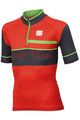 SPORTFUL κοντομάνικες φανέλα - SQUADRA CORSE KIDS - κόκκινο/γκρί/πράσινο