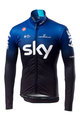 CASTELLI χειμερινές μακρυμάνικες φανέλες - TEAM SKY 2019 WINTER - μπλε/μαύρο/λευκό