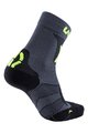 UYN κάλτσες κλασικές - MOUNTAIN MTB - μαύρο/γκρί/κίτρινο