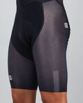 SPORTFUL κοντά παντελόνια με τιράντες - BODYFIT PRO AIR - μαύρο