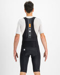 SPORTFUL κοντά παντελόνια με τιράντες - BODYFIT PRO THERMAL - μαύρο