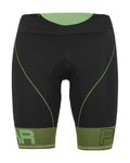 KARPOS κοντά παντελόνια χωρίς ιμάντες - VERVE EVO - μαύρο/πράσινο