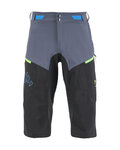 KARPOS κοντά παντελόνια χωρίς ιμάντες - VAL FEDERIA EVO - γκρί/μαύρο