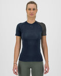 KARPOS κοντομάνικα μπλουζάκια - DINAMICO MERINO 130 W - μπλε/μαύρο