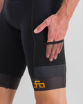 SPORTFUL κοντά παντελόνια με τιράντες - PETER SAGAN SUPERGIARA - μαύρο
