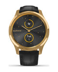 GARMIN smart watch - VIVOMOVE LUXE 24K GOLD - μαύρο/χρυσό