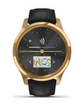 GARMIN smart watch - VIVOMOVE LUXE 24K GOLD - μαύρο/χρυσό