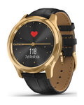 GARMIN smart watch - VIVOMOVE LUXE 24K GOLD - μαύρο/χρυσό
