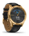 GARMIN smart watch - VIVOMOVE LUXE 24K GOLD - μαύρο/χρυσό