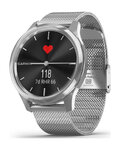 GARMIN smart watch - VIVOMOVE LUXE - ασημένιο