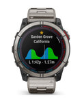 GARMIN smart watch - QUATIX 7X - ασημένιο