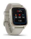GARMIN smart watch - VENU SQ 2 MUSIC - γκρί/χρυσό