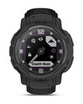 GARMIN smart watch - INSTINCT CROSSOVER SOLAR TACTICAL EDITION - μαύρο