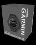 GARMIN smart watch - INSTINCT CROSSOVER SOLAR - ανθρακί