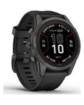 GARMIN smart watch - FENIX 7S PRO SAPPHIRE SOLAR - μαύρο