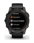 GARMIN smart watch - FENIX 7 PRO SAPPHIRE SOLA - μαύρο