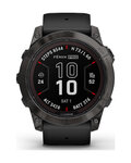 GARMIN smart watch - FENIX 7X PRO SAPPHIRE SOLAR - μαύρο