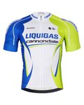 BONAVELO κοντομάνικες φανέλα - LIQUIGAS CANNONDALE - μπλε/πράσινο/λευκό