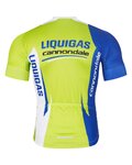 BONAVELO κοντομάνικες φανέλα - LIQUIGAS CANNONDALE - μπλε/πράσινο/λευκό