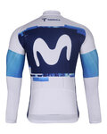 BONAVELO χειμερινές μακρυμάνικες φανέλες - MOVISTAR 2025 WINTER  - λευκό/μπλε