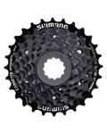 SHIMANO κασέτες - CASSETTE HG200 7 12-28 - μαύρο