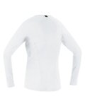 GORE μακρυμάνικα μπλουζάκια - BASE LAYER - λευκό