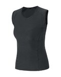 GORE αμάνικα μπλουζάκια - BASE LAYER - μαύρο
