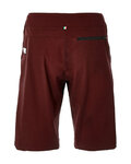 SANTINI κοντά παντελόνια χωρίς ιμάντες - FULCRO - μπορντό