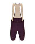 SANTINI κοντά παντελόνια με τιράντες - CARGO - μπορντό