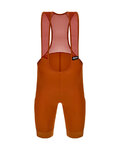 SANTINI κοντά παντελόνια με τιράντες - RTR - πορτοκαλί/καφέ