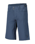 SCOTT κοντά παντελόνια χωρίς ιμάντες - TRAIL FLOW W/PAD - μπλε