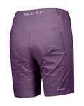 SCOTT κοντά παντελόνια χωρίς ιμάντες - ENDURANCE LS/FIT W/PAD - μωβ