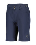 SCOTT κοντά παντελόνια χωρίς ιμάντες - TRAIL FLOW W/PAD - μπλε