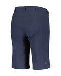 SCOTT κοντά παντελόνια χωρίς ιμάντες - TRAIL FLOW W/PAD - μπλε
