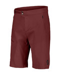 SCOTT κοντά παντελόνια χωρίς ιμάντες - EXPLORAIR LIGHT - κόκκινο