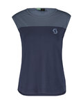 SCOTT κοντομάνικα μπλουζάκια - TRAIL FLOW W - μπλε