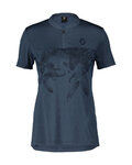 SCOTT κοντομάνικες φανέλα - TRAIL FLOW ZIP SS W - μπλε