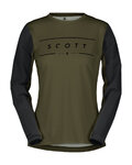 SCOTT θερινές μακρυμάνικες φανέλες - TRAIL VERTIC LS W - πράσινο