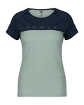 SCOTT κοντομάνικα μπλουζάκια - DEFINED MERINO SS W - μπλε/πράσινο