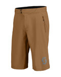 SCOTT κοντά παντελόνια χωρίς ιμάντες - TRAIL VERTIC W/PAD - καφέ