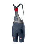 CASTELLI κοντά παντελόνια με τιράντες - FREE AERO 4 W - μπλε