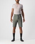 CASTELLI κοντά παντελόνια χωρίς ιμάντες - UNLIMITED BAGGY - πράσινο