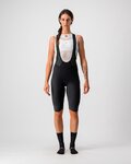 CASTELLI κοντά παντελόνια με τιράντες - OMLOOP NANO W - μαύρο