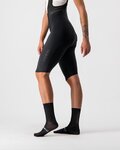 CASTELLI κοντά παντελόνια με τιράντες - OMLOOP NANO W - μαύρο