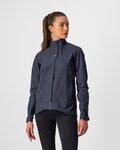 CASTELLI αδιάβροχα μπουφάν - COMMUTER W REFLEX - μπλε