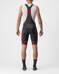 CASTELLI κοντά παντελόνια με τιράντες - COMPETIZIONE KIT - μαύρο/κόκκινο