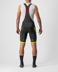CASTELLI κοντά παντελόνια με τιράντες - COMPETIZIONE KIT - μαύρο/ανοιχτό πράσινο