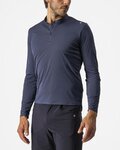 CASTELLI μακρυμάνικα μπλουζάκια - TECH 2 HENLEY - μπλε