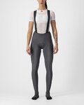 CASTELLI μακριά παντελόνια με τιράντες - FREE AERO RC W DT - γκρί