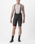 CASTELLI κοντά παντελόνια με τιράντες - FREE AERO RC KIT - μαύρο/κόκκινο